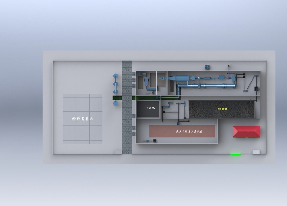Complete equipment for incineration of domestic waste